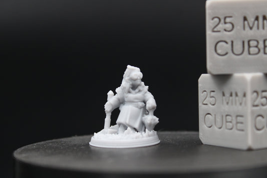 Halfling Adventurer Female Artificer Tinkerer Gnome 32mm Miniature Dnd Skirmish