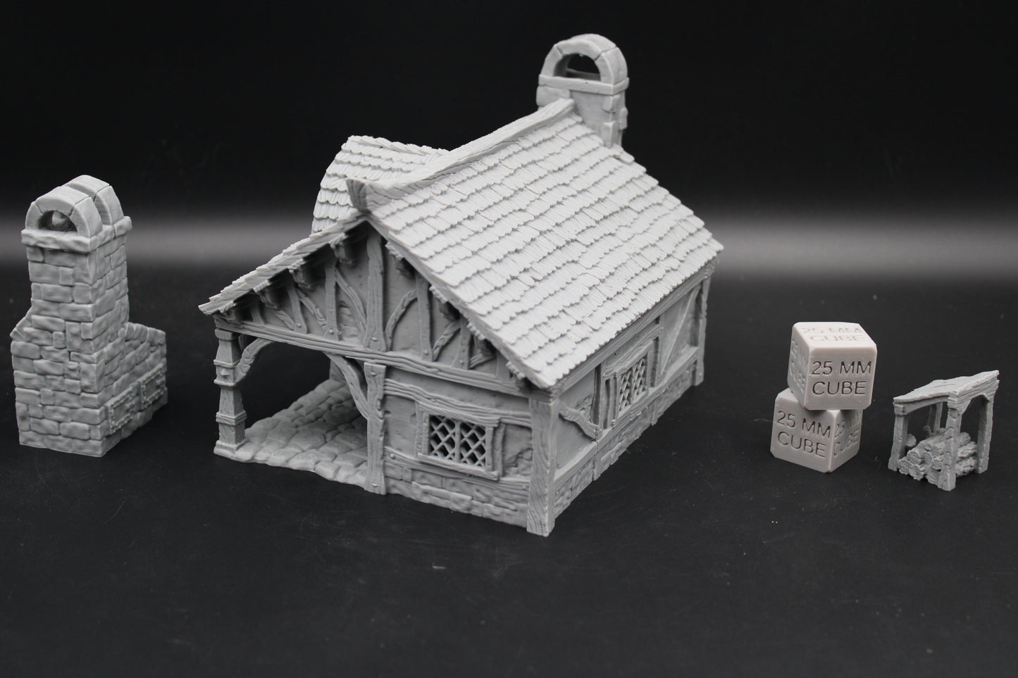 Tabletop Terrain Bakery Cottage House Dnd RPG wargame skirmish 28-32mm