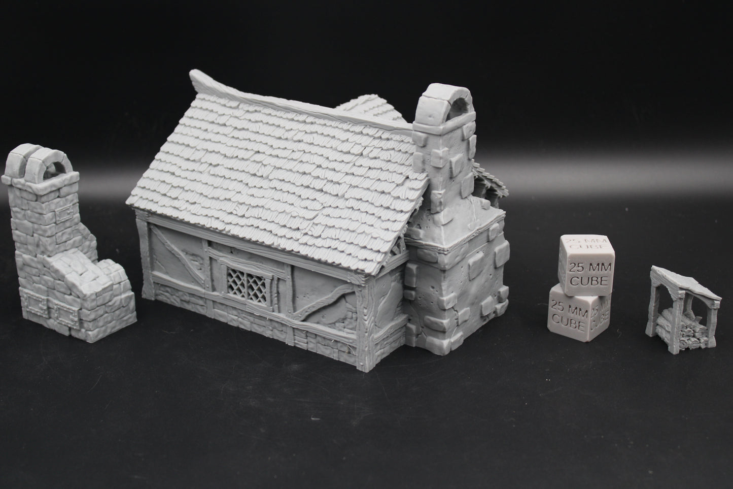 Tabletop Terrain Bakery Cottage House Dnd RPG wargame skirmish 28-32mm