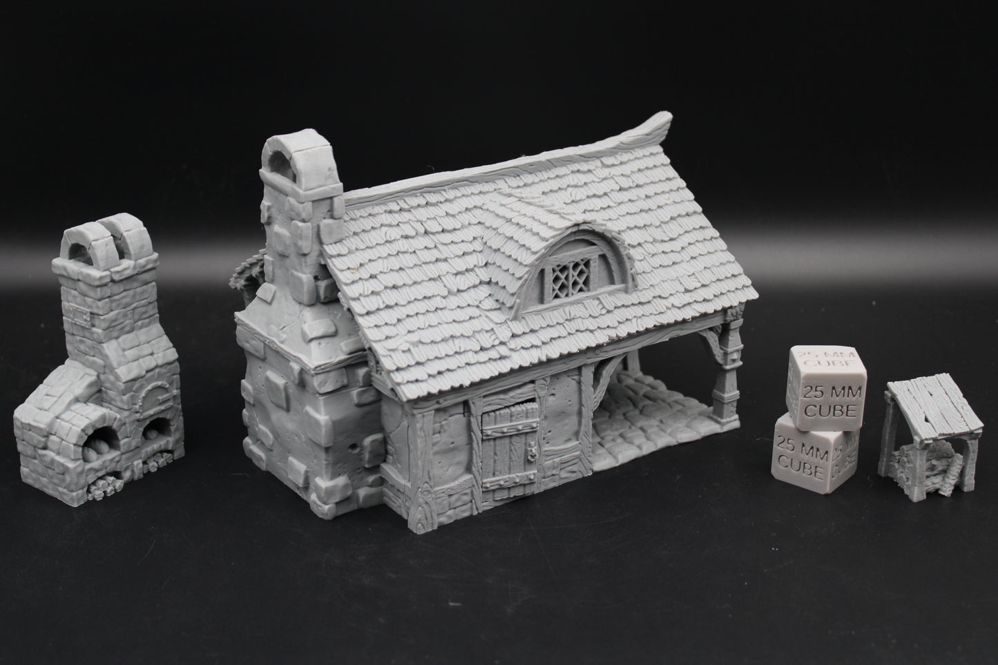 Tabletop Terrain Bakery Cottage House Dnd RPG wargame skirmish 28-32mm