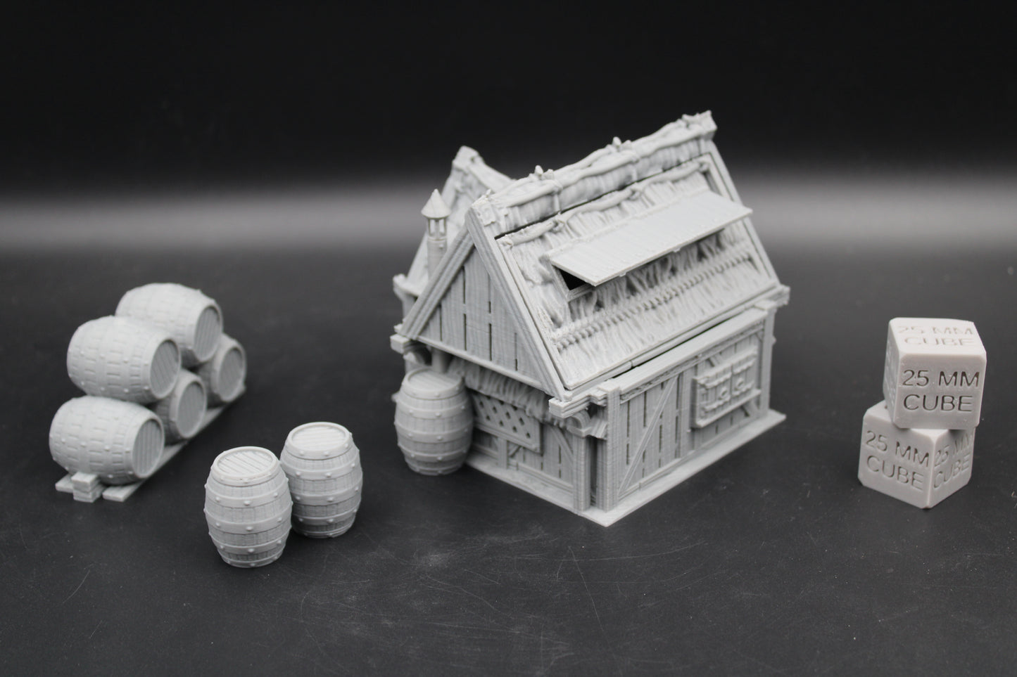 Tabletop Terrain Fantasy Ale Wine Storehouse Warehouse Dnd RPG wargame skirmish 28mm