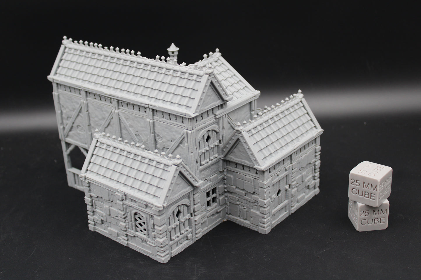 Tabletop Terrain Stone House 6of19 Town City Dnd RPG wargame skirmish 28-32mm