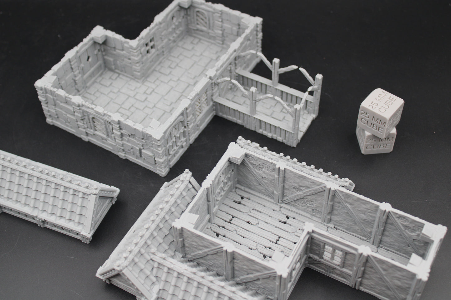 Tabletop Terrain Stone House 6of19 Town City Dnd RPG wargame skirmish 28-32mm