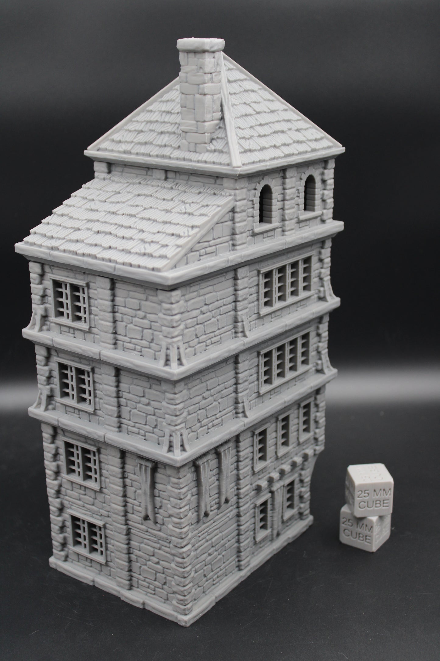 Tabletop Terrain Seaside Wood Roof 5 Story House Dnd Rpg Wargame Skirmish 28-32mm
