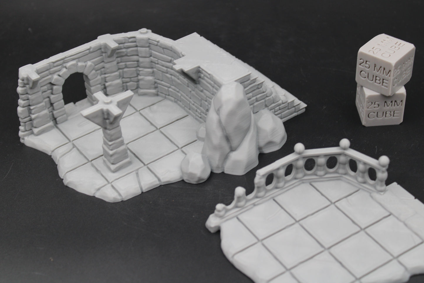 Tabletop Terrain Seaside Manor House Ruin Dnd Rpg Wargame Skirmish 28-32mm