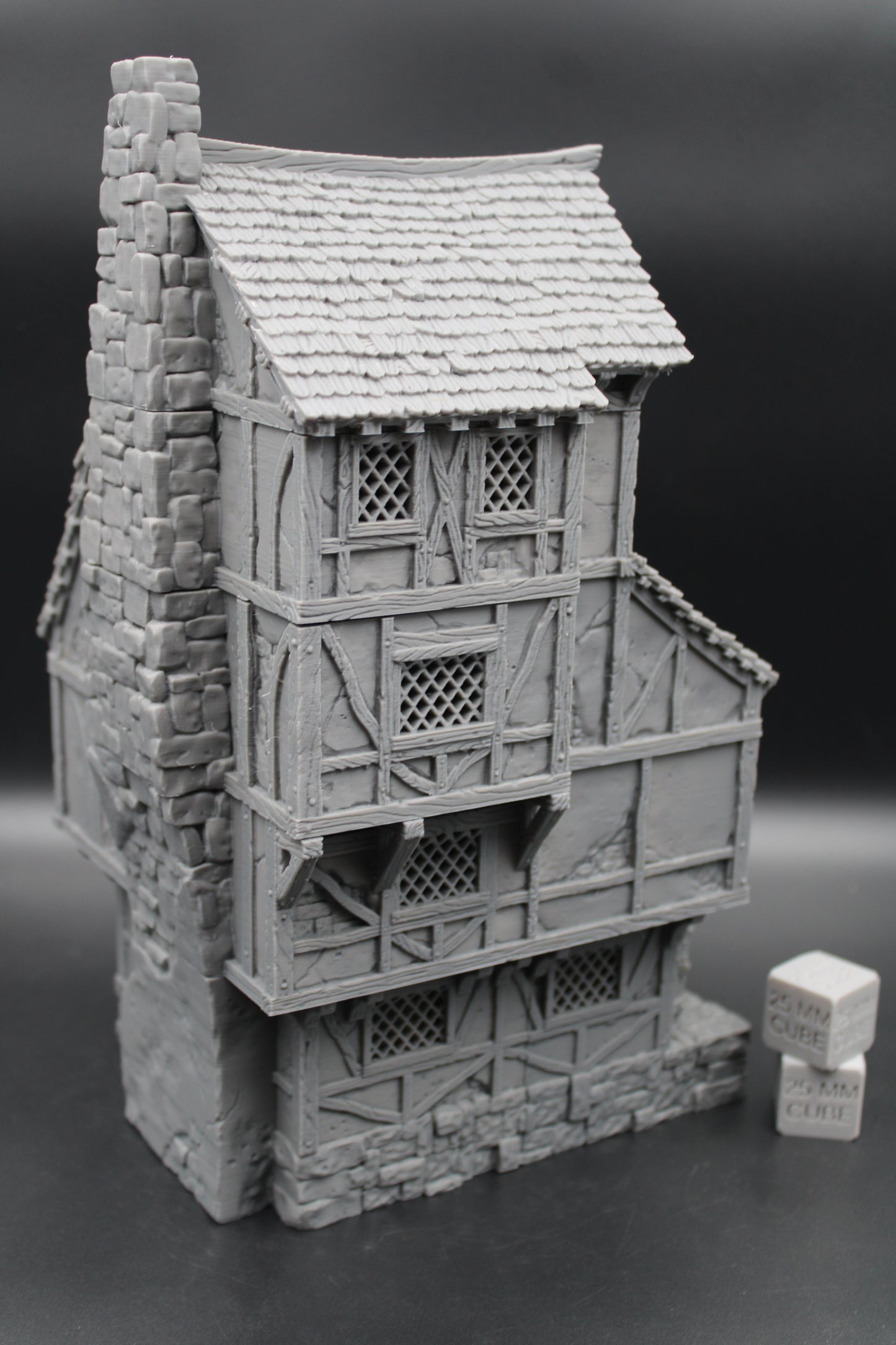 Tabletop Terrain Large 4 story Medieval Estate House Dnd RPG wargame skirmish 28mm