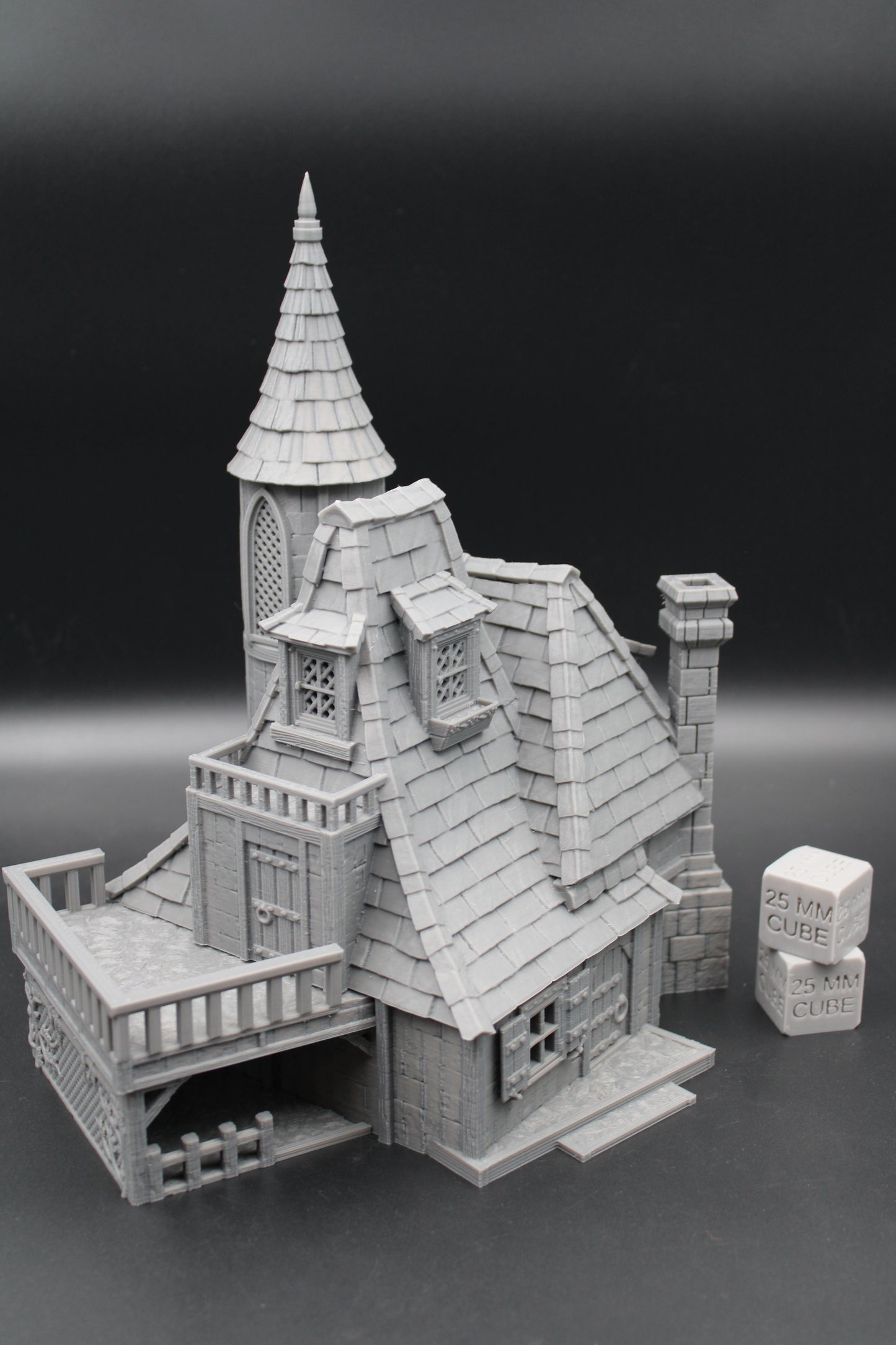Tabletop Terrain Fantasy Royal Retreat Cottage House Dnd RPG wargame skirmish 28mm