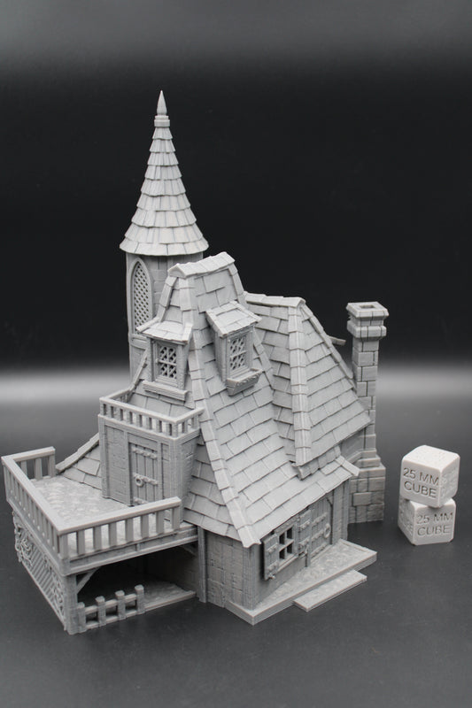 Tabletop Terrain Fantasy Royal Retreat Cottage House Dnd RPG wargame skirmish 28mm