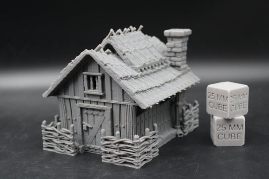 Tabletop Terrain Fantasy Garden Cottage House Dnd RPG wargame skirmish 28mm