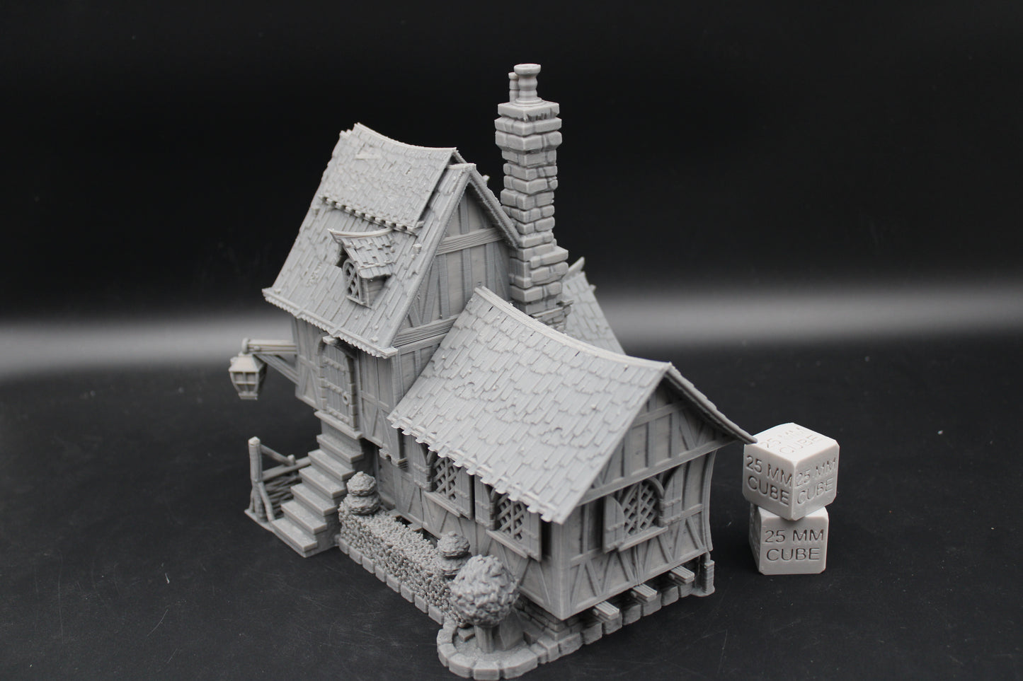 Tabletop Terrain Fantasy Bi Level Cottage House Dnd RPG wargame skirmish 28mm