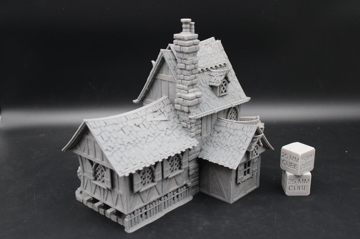Tabletop Terrain Fantasy Bi Level Cottage House Dnd RPG wargame skirmish 28mm