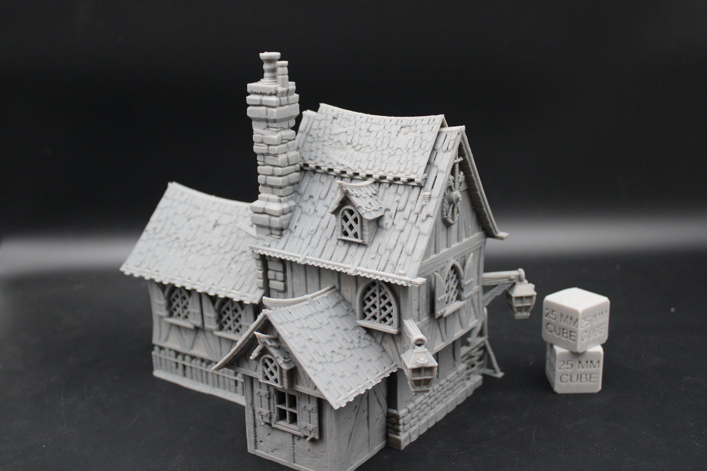 Tabletop Terrain Fantasy Bi Level Cottage House Dnd RPG wargame skirmish 28mm