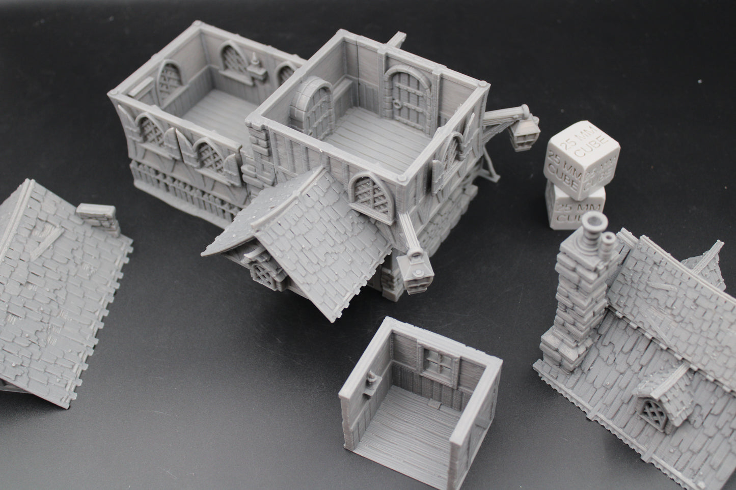 Tabletop Terrain Fantasy Bi Level Cottage House Dnd RPG wargame skirmish 28mm