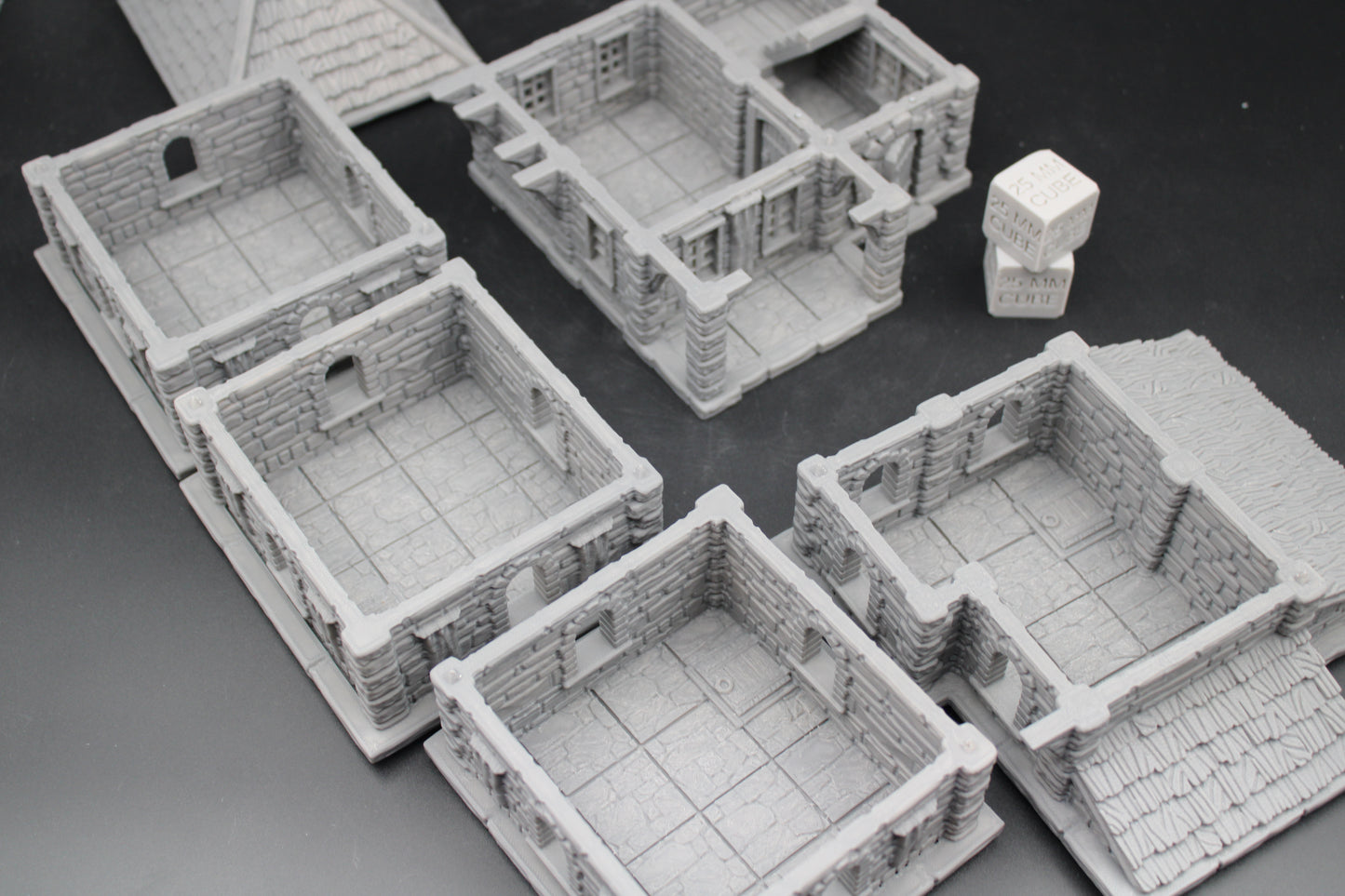 Tabletop Terrain Seaside Wood Roof 5 Story Tall Tower House Dnd Rpg Wargame Skirmish 28-32mm