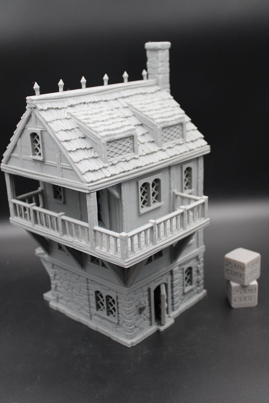 Tabletop Terrain Seaside Wood Roof Merchant Trader House Dnd Rpg Wargame Skirmish 28-32mm