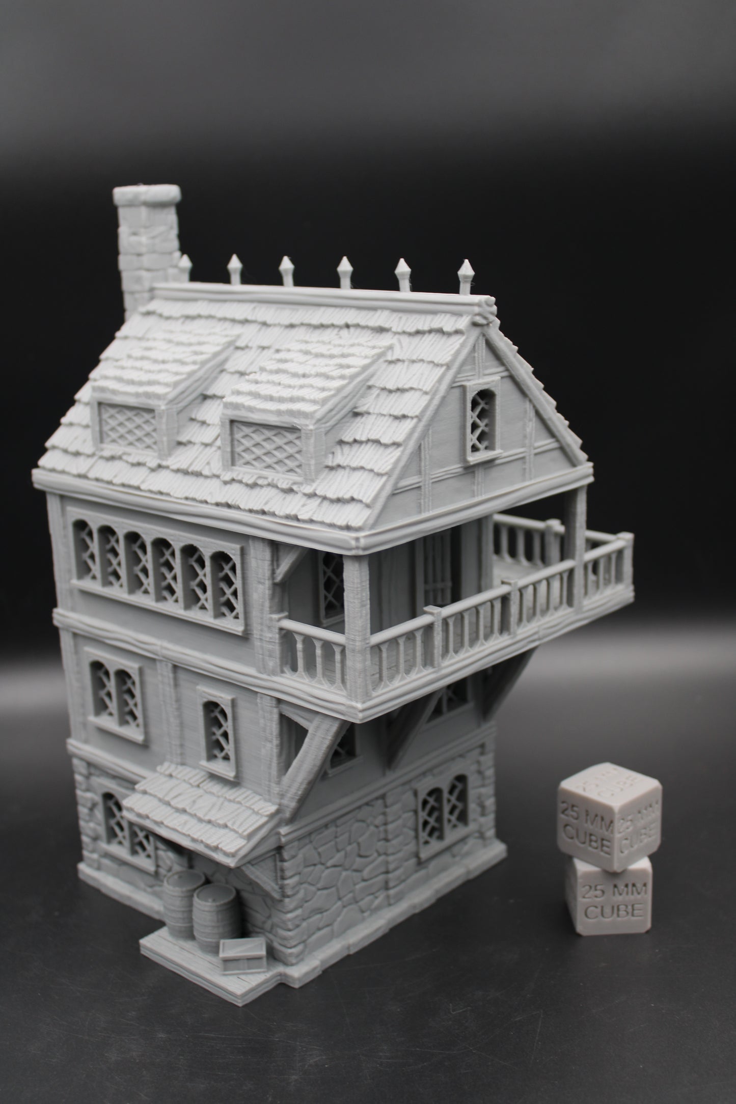 Tabletop Terrain Seaside Wood Roof Merchant Trader House Dnd Rpg Wargame Skirmish 28-32mm