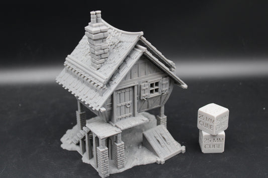 Tabletop Terrain Fantasy Lookout Cabin Dnd RPG wargame skirmish 28mm