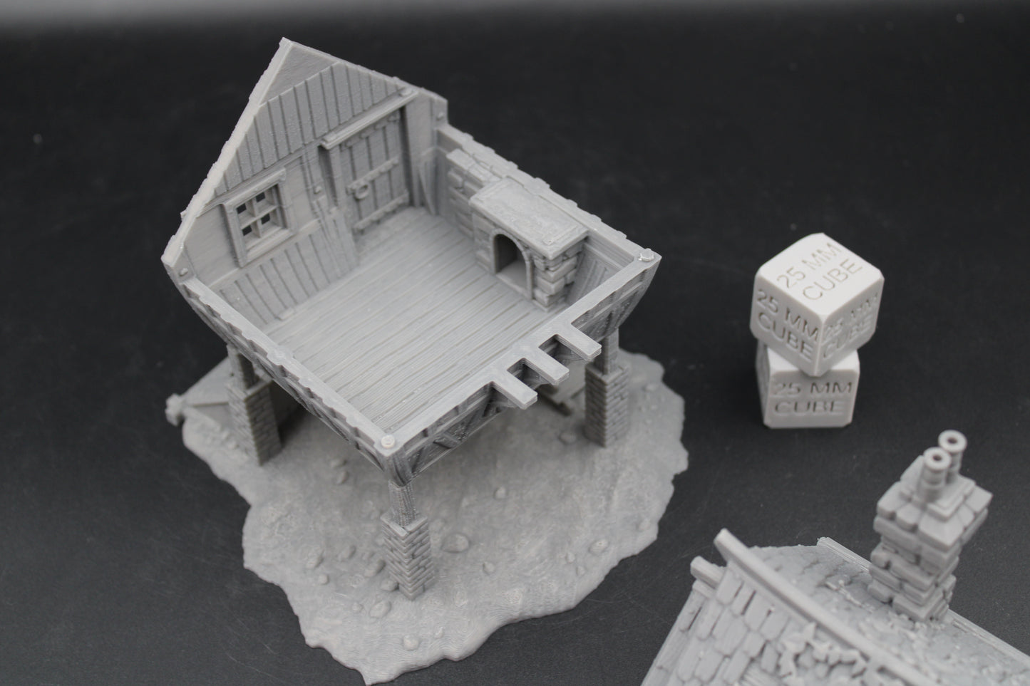 Tabletop Terrain Fantasy Lookout Cabin Dnd RPG wargame skirmish 28mm