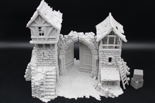 Tabletop Terrain Fantasy Tower Castle Gate Ruin Dnd RPG Wargame Skirmish 28mm