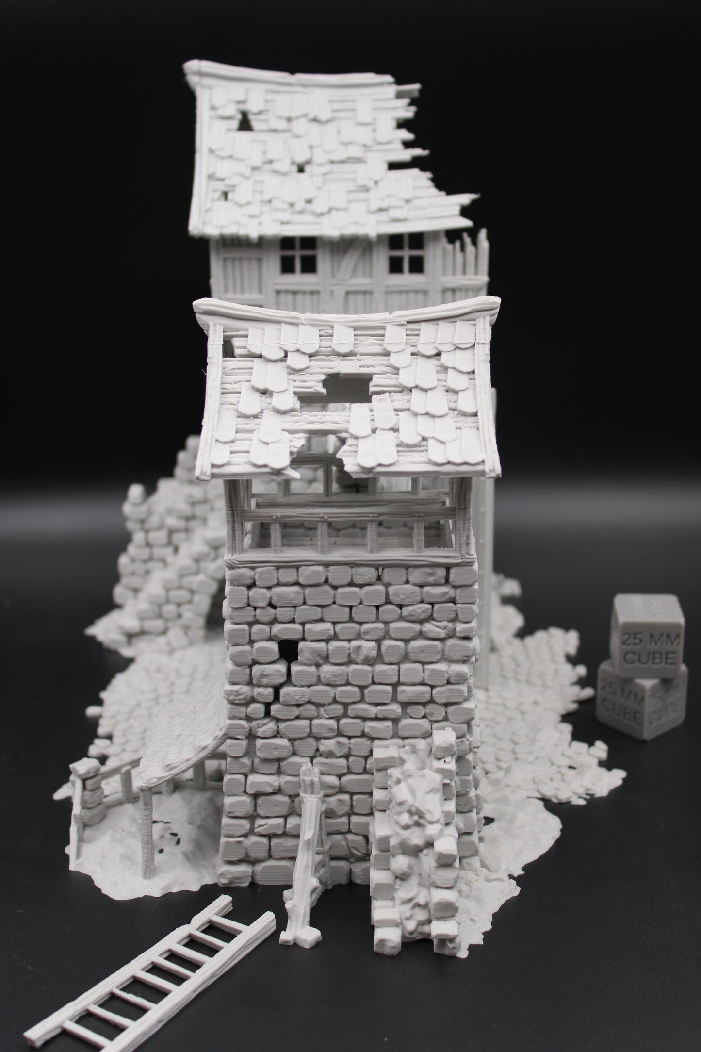 Tabletop Terrain Fantasy Tower Castle Gate Ruin Dnd RPG Wargame Skirmish 28mm