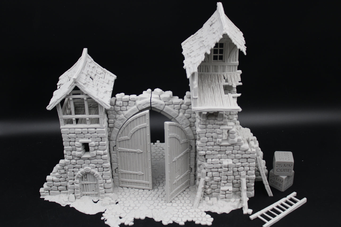 Tabletop Terrain Fantasy Tower Castle Gate Ruin Dnd RPG Wargame Skirmish 28mm