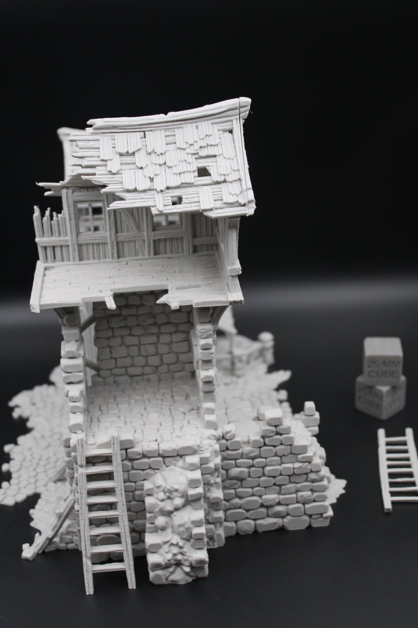 Tabletop Terrain Fantasy Tower Castle Gate Ruin Dnd RPG Wargame Skirmish 28mm