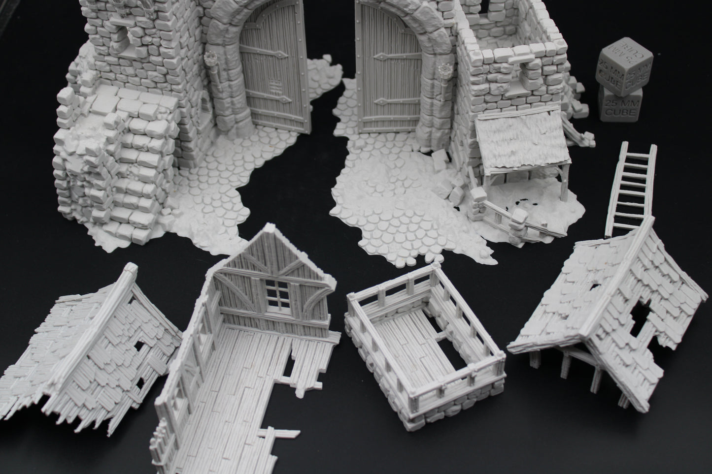 Tabletop Terrain Fantasy Tower Castle Gate Ruin Dnd RPG Wargame Skirmish 28mm