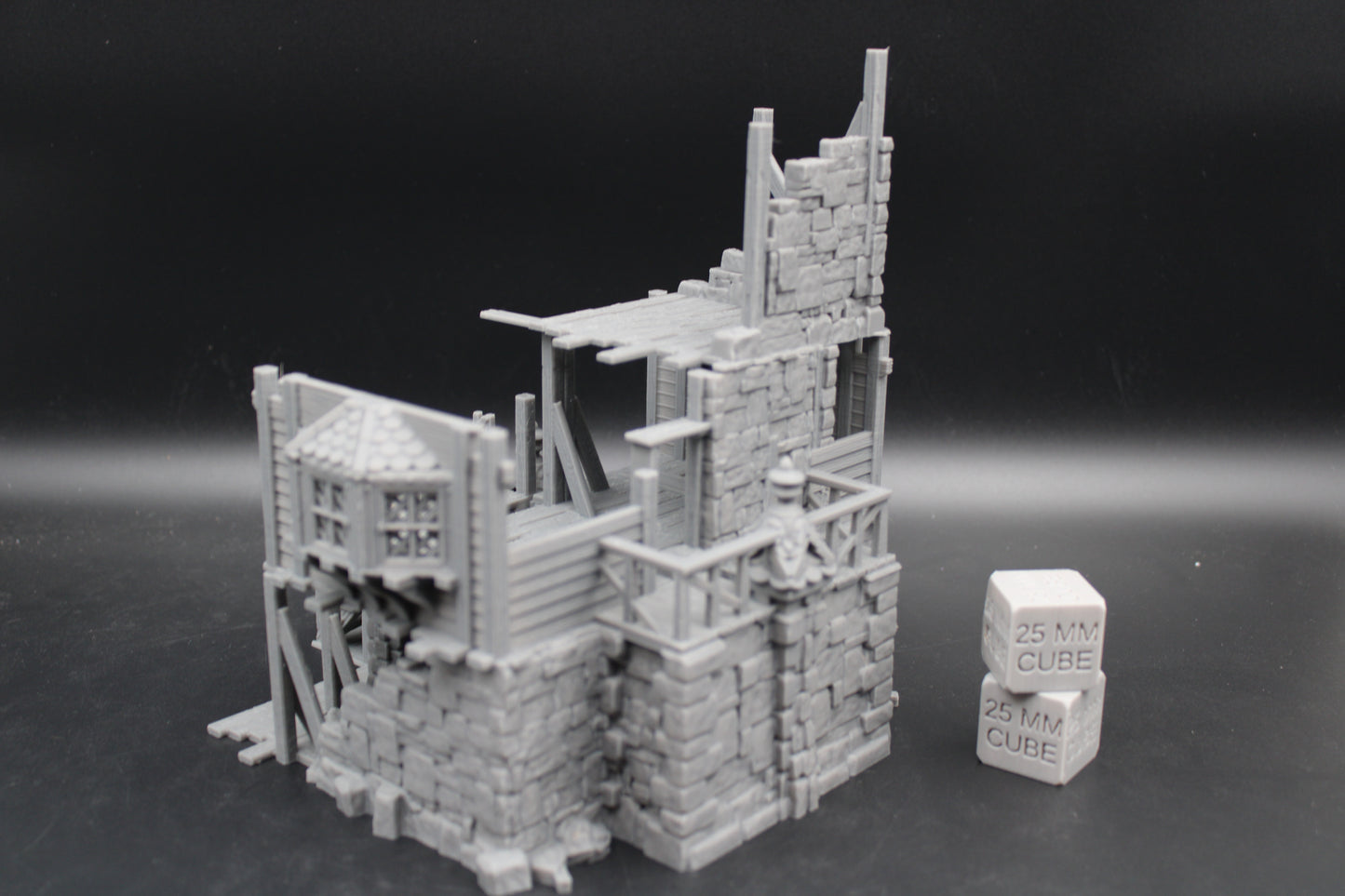 Tabletop Terrain Fantasy Manor House Estate Ruin Dnd RPG wargame skirmish 28mm