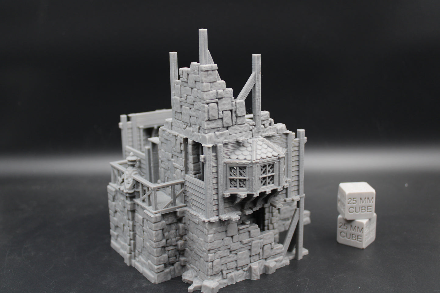 Tabletop Terrain Fantasy Manor House Estate Ruin Dnd RPG wargame skirmish 28mm