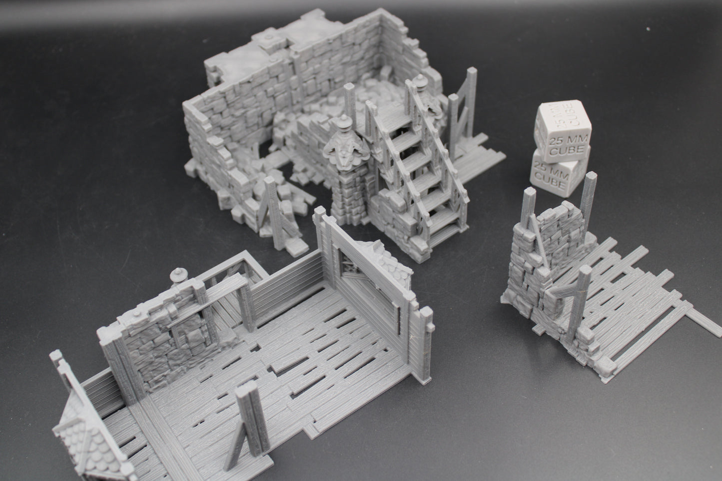 Tabletop Terrain Fantasy Manor House Estate Ruin Dnd RPG wargame skirmish 28mm