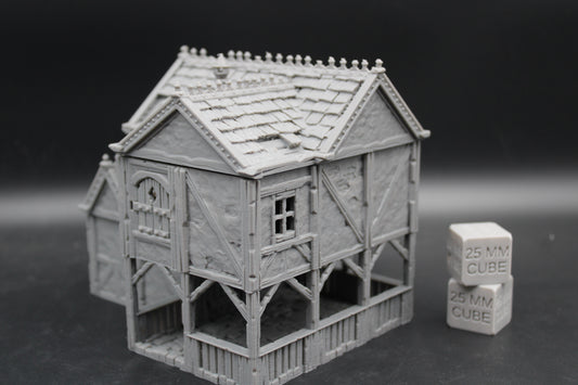 Tabletop Terrain Plaster Cob House 7of19 Town City Dnd RPG wargame skirmish 28-32mm