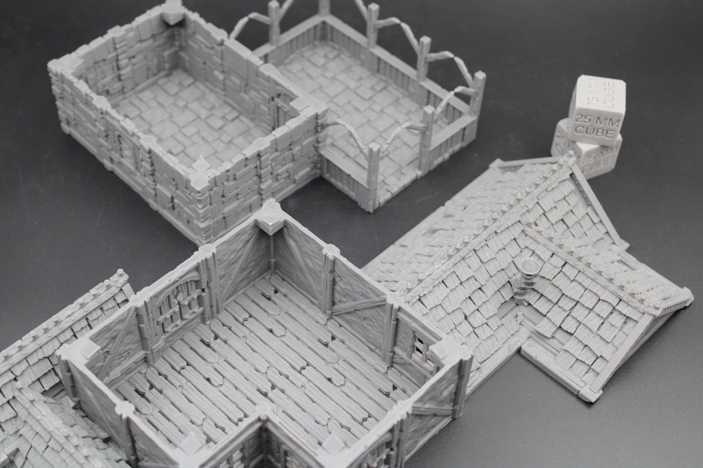 Tabletop Terrain Stone House 7of19 Town City Dnd RPG wargame skirmish 28-32mm