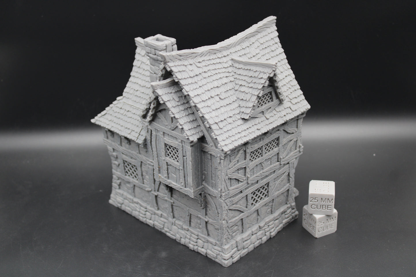 Tabletop Terrain Fantasy Upper Class Home Wood Roof Dnd RPG wargame skirmish 28-32mm
