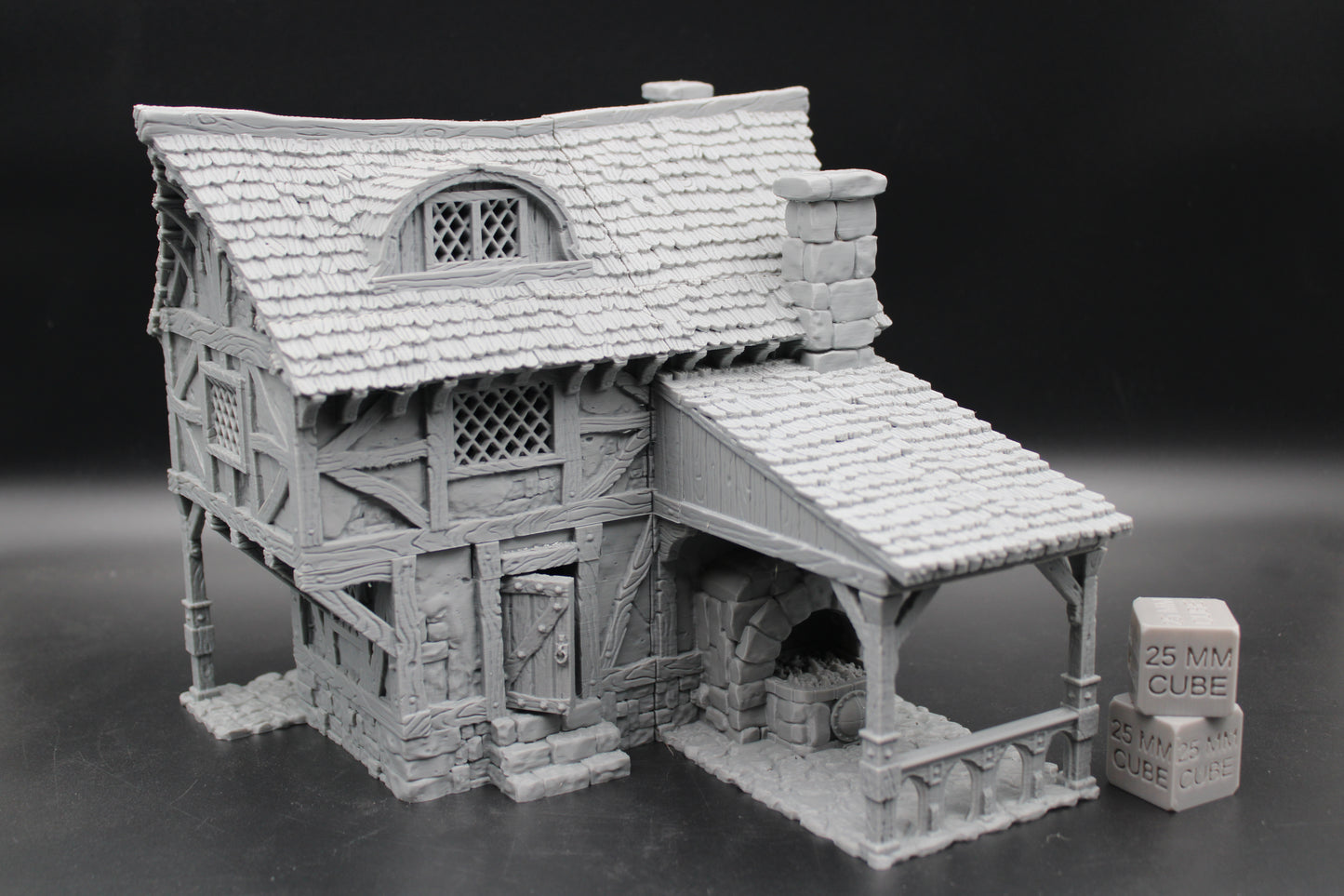 Tabletop Terrain Blacksmith House Dnd RPG wargame skirmish 28 32mm