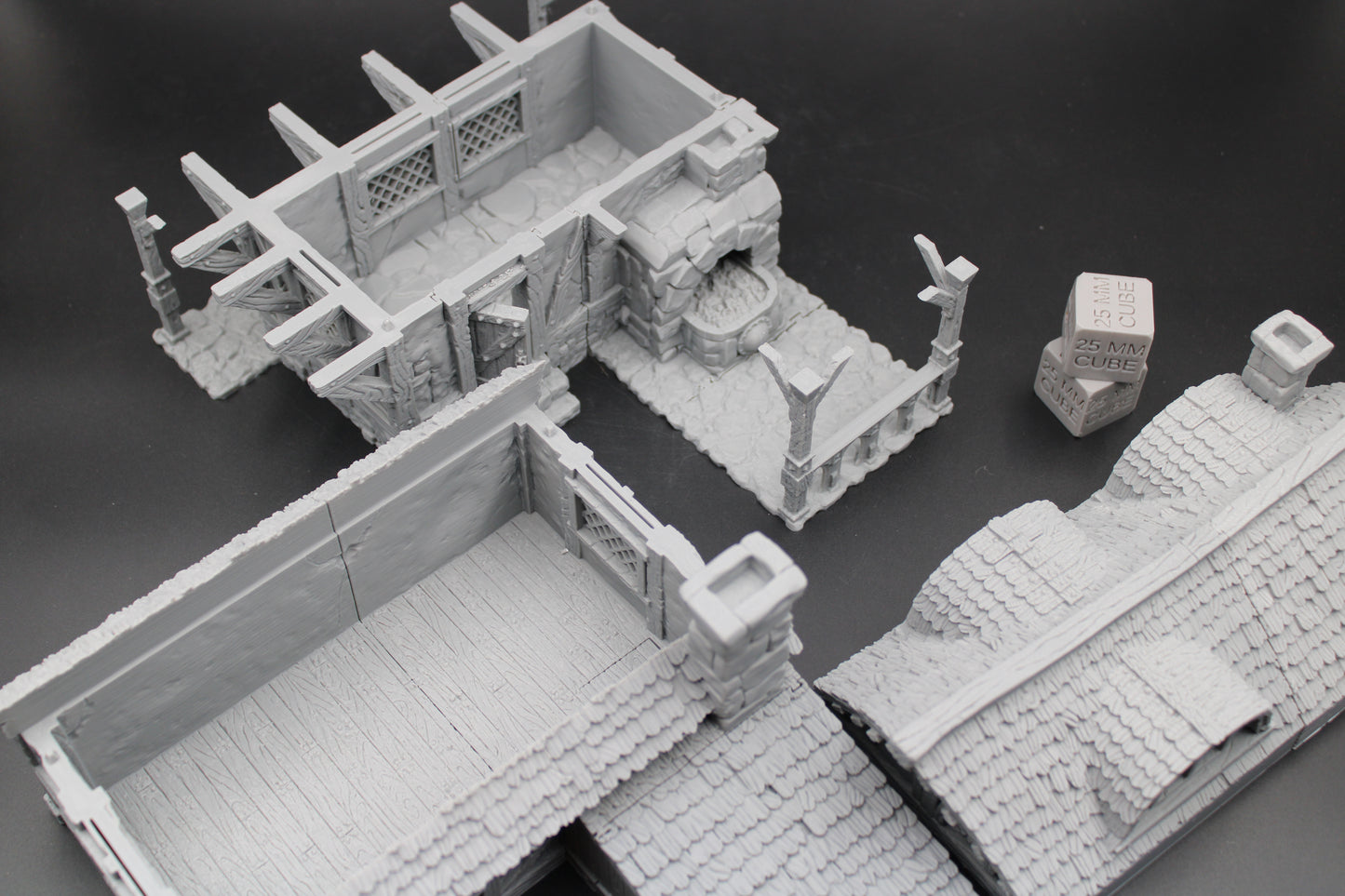 Tabletop Terrain Blacksmith House Dnd RPG wargame skirmish 28 32mm