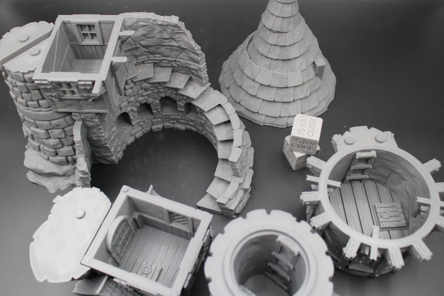 Tabletop Terrain Fantasy Mad Architect Wizard Spellcaster Tower Dnd RPG wargame skirmish 28mm