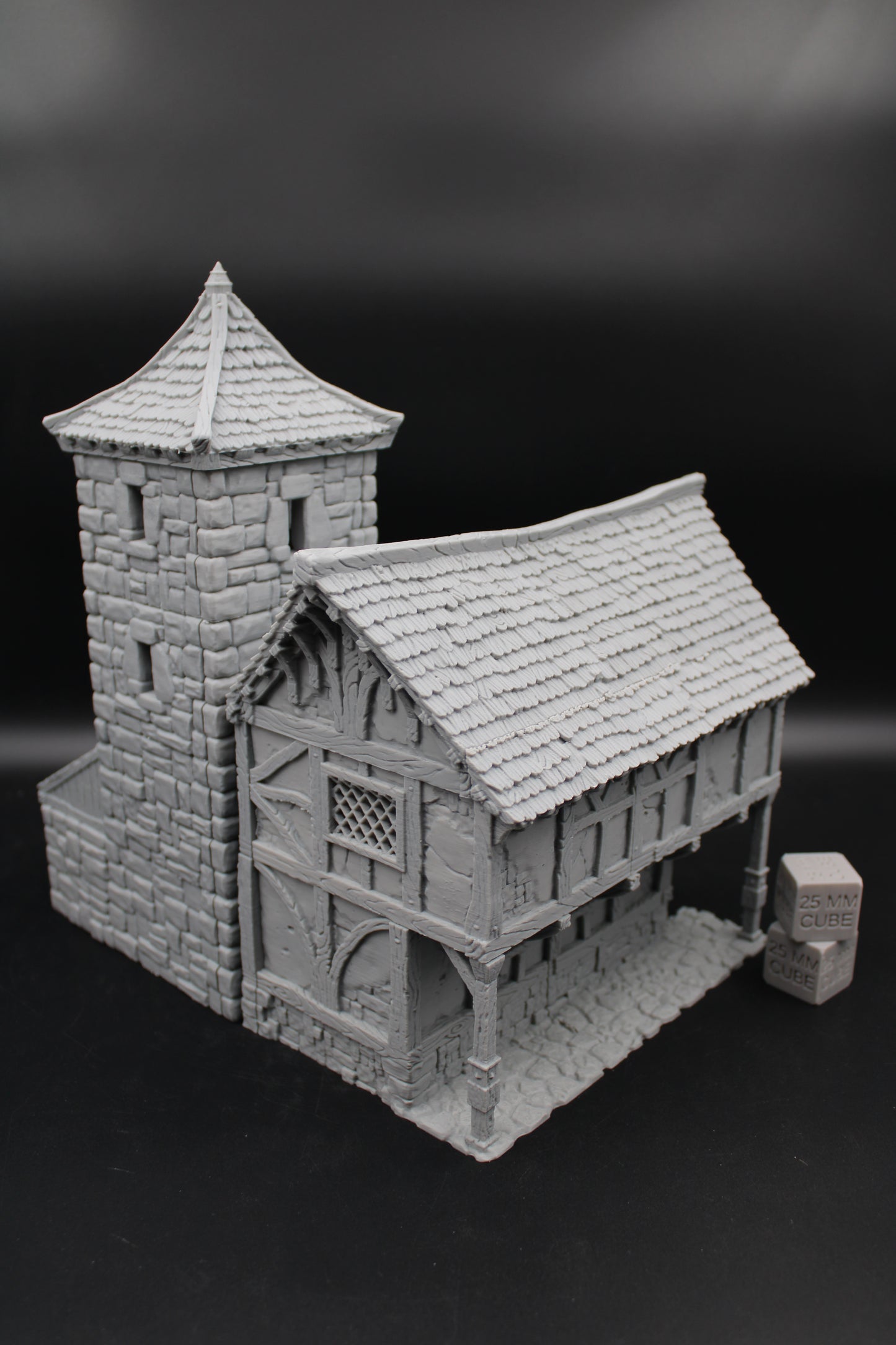 Tabletop Terrain Barracks Tower House Dnd RPG wargame skirmish 28 32mm