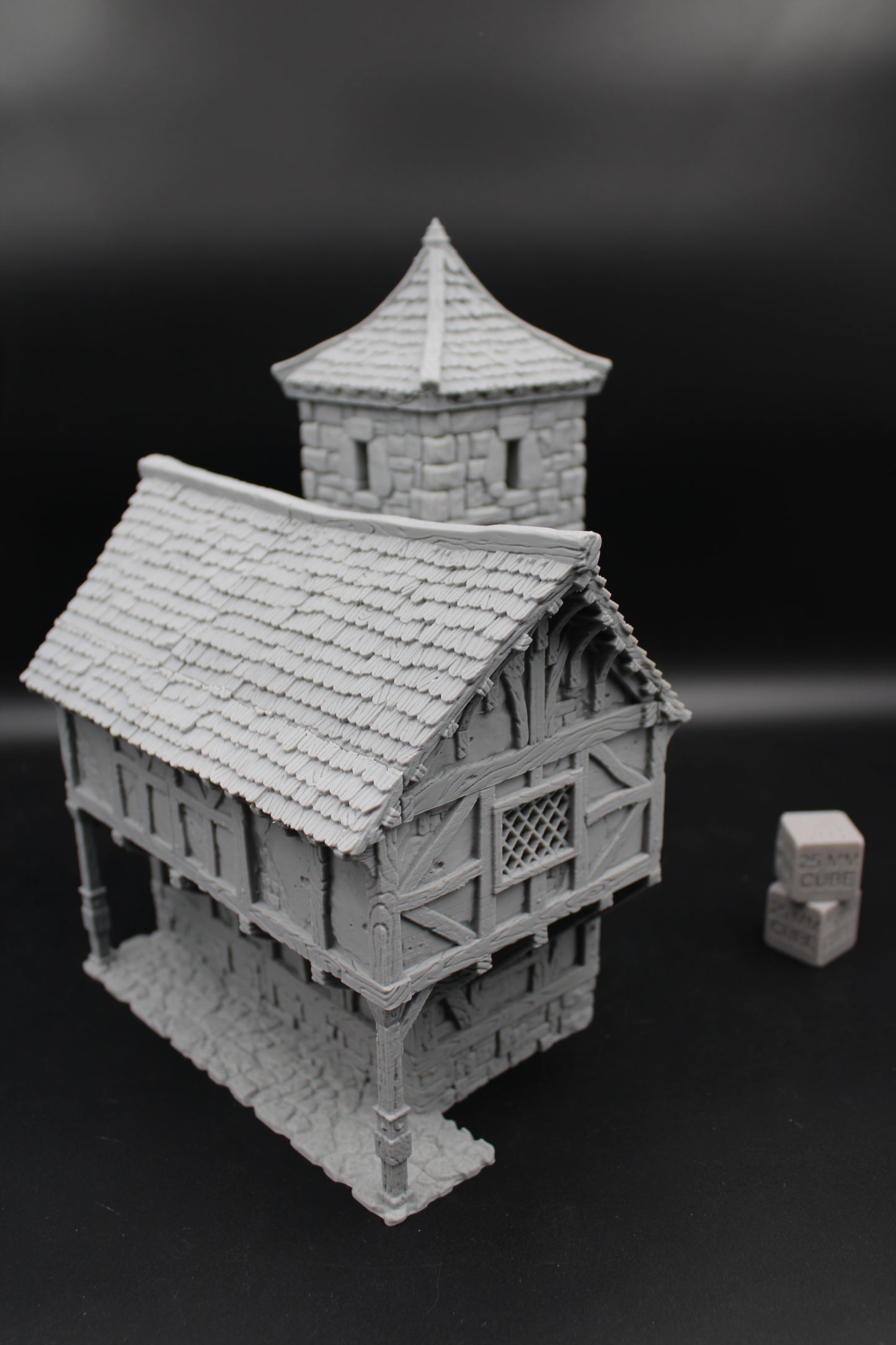 Tabletop Terrain Barracks Tower House Dnd RPG wargame skirmish 28 32mm