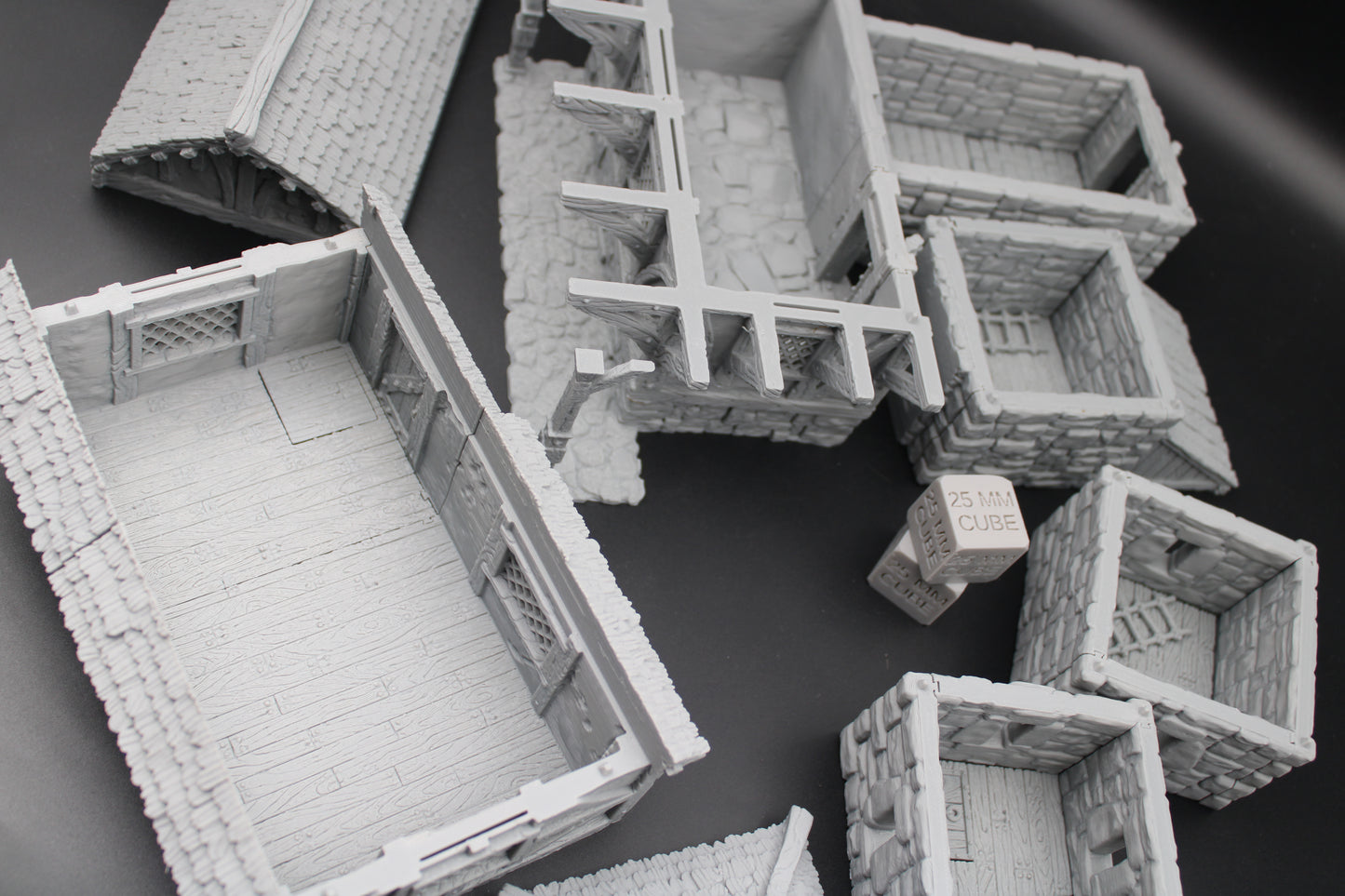 Tabletop Terrain Barracks Tower House Dnd RPG wargame skirmish 28 32mm