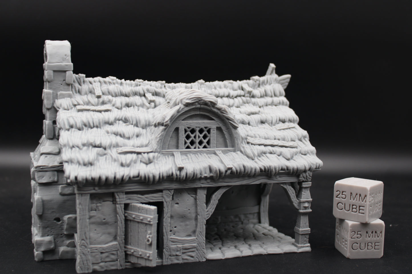 Tabletop Terrain Cottage Thatch Roof House Dnd RPG wargame skirmish 28mm