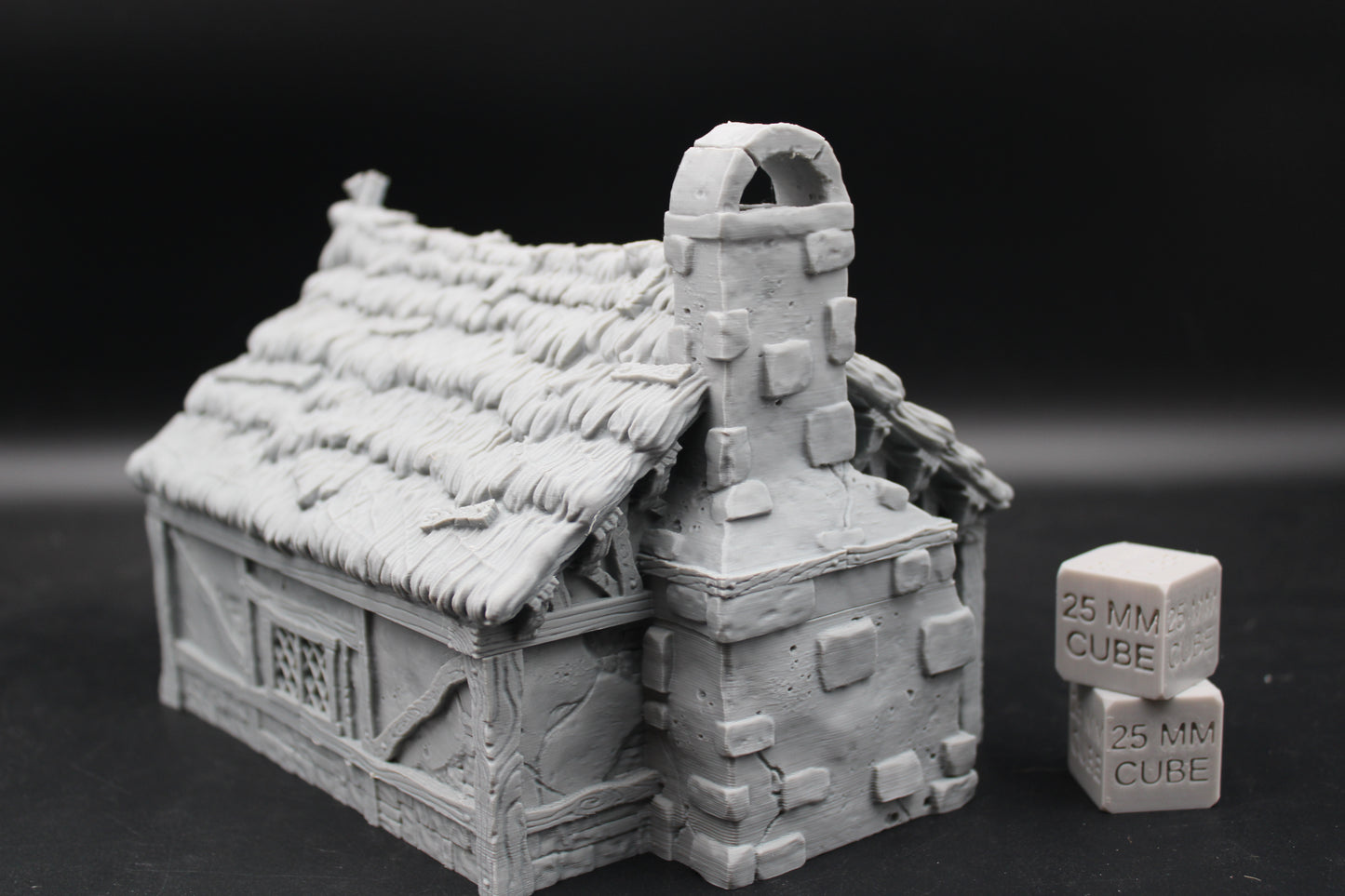 Tabletop Terrain Cottage Thatch Roof House Dnd RPG wargame skirmish 28mm