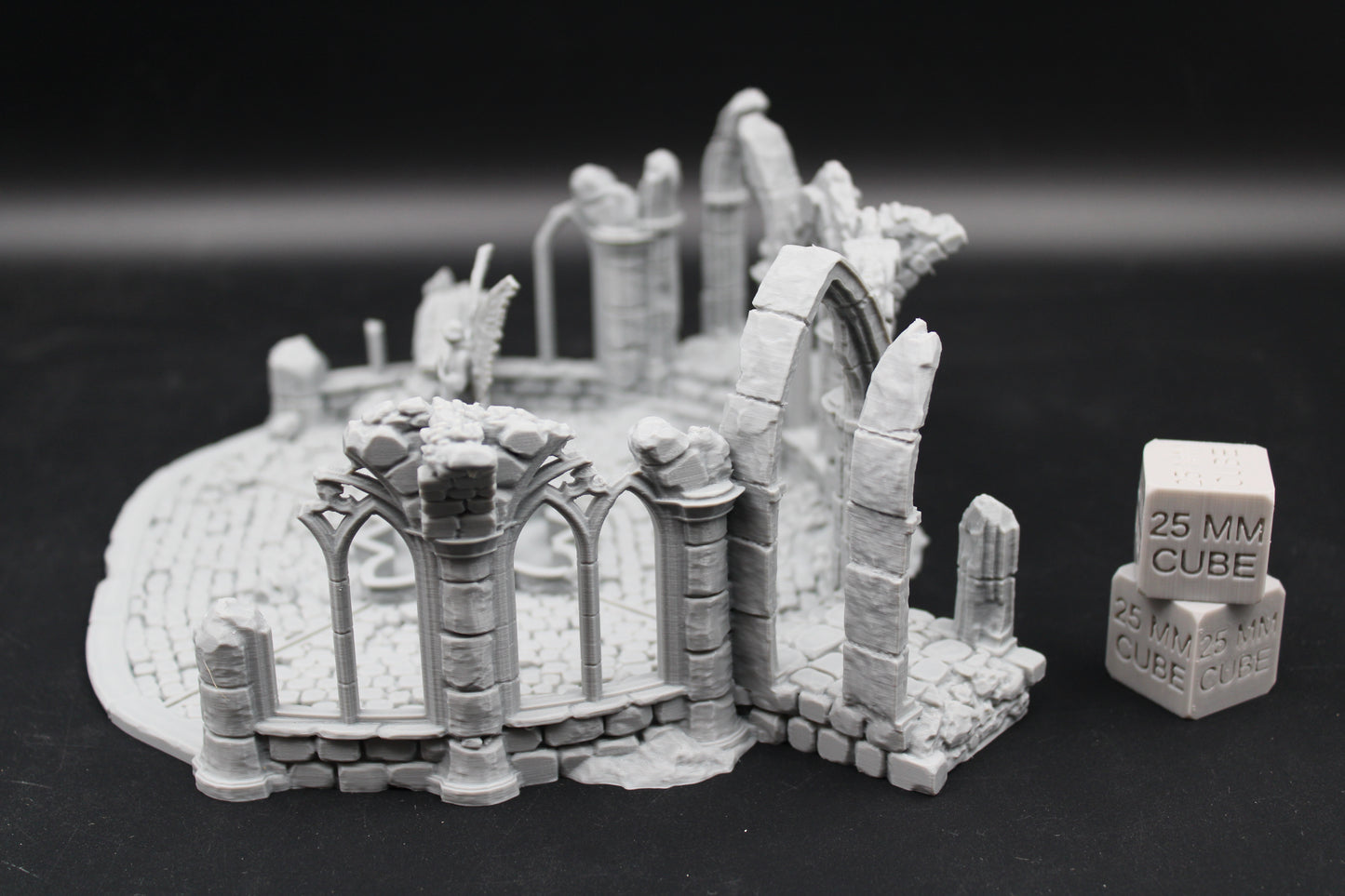 Tabletop Terrain Fantasy Town Plaza Temple Center Ruin Dnd RPG Wargame Skirmish 28mm