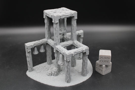Tabletop Terrain Sacred Cursed Bell Tower Dnd RPG Wargame Skirmish 28-32mm