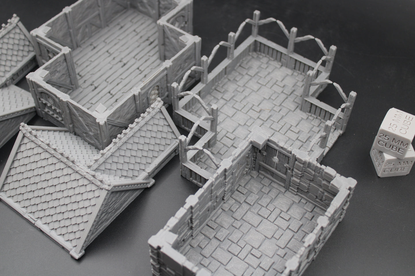 Tabletop Terrain Stone House 8of19 Town City Dnd RPG wargame skirmish 28-32mm