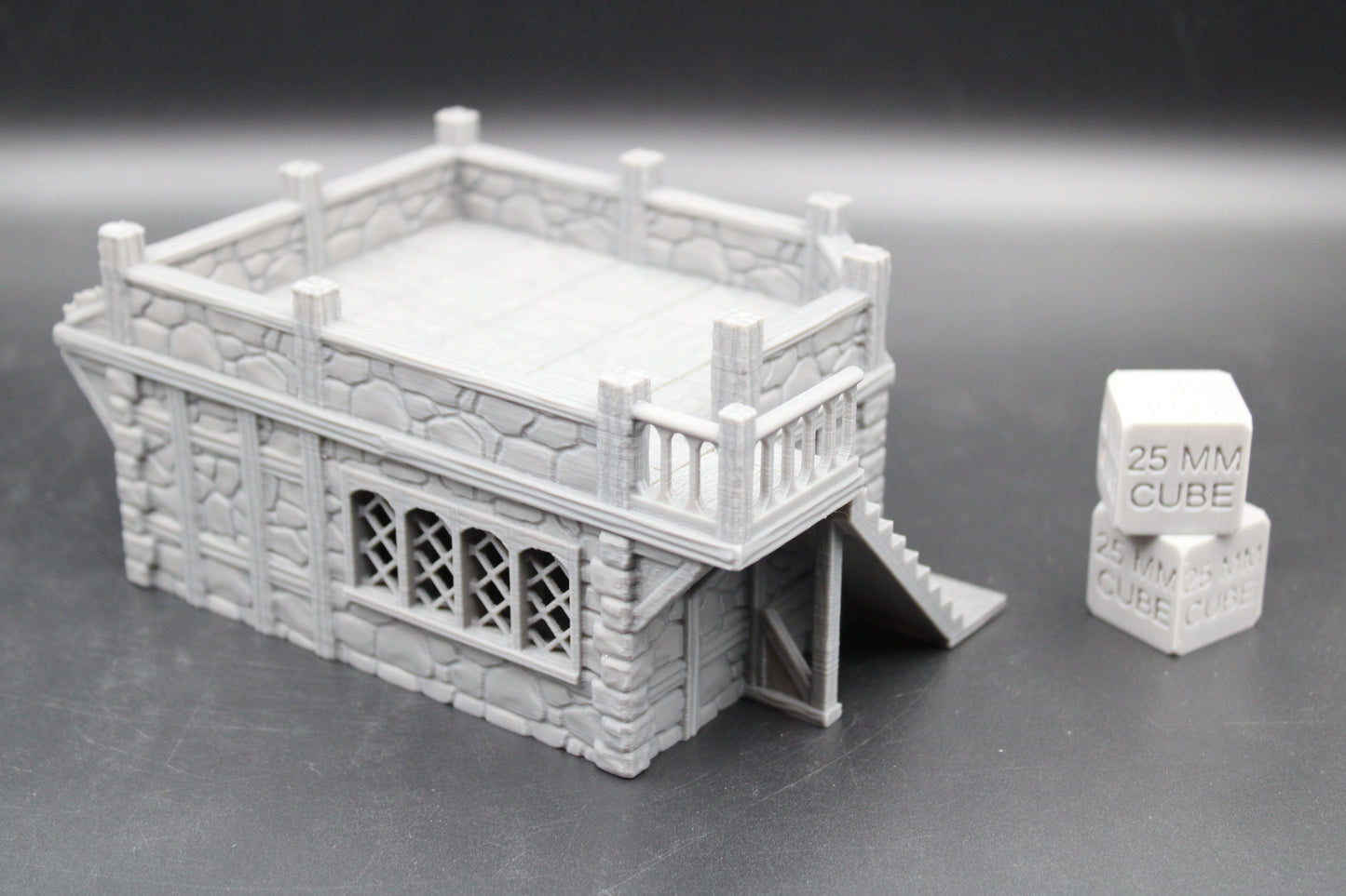 Tabletop Terrain Seaside Merchant Trader Shop Flat Roof Dnd Rpg Wargame Skirmish 28-32mm