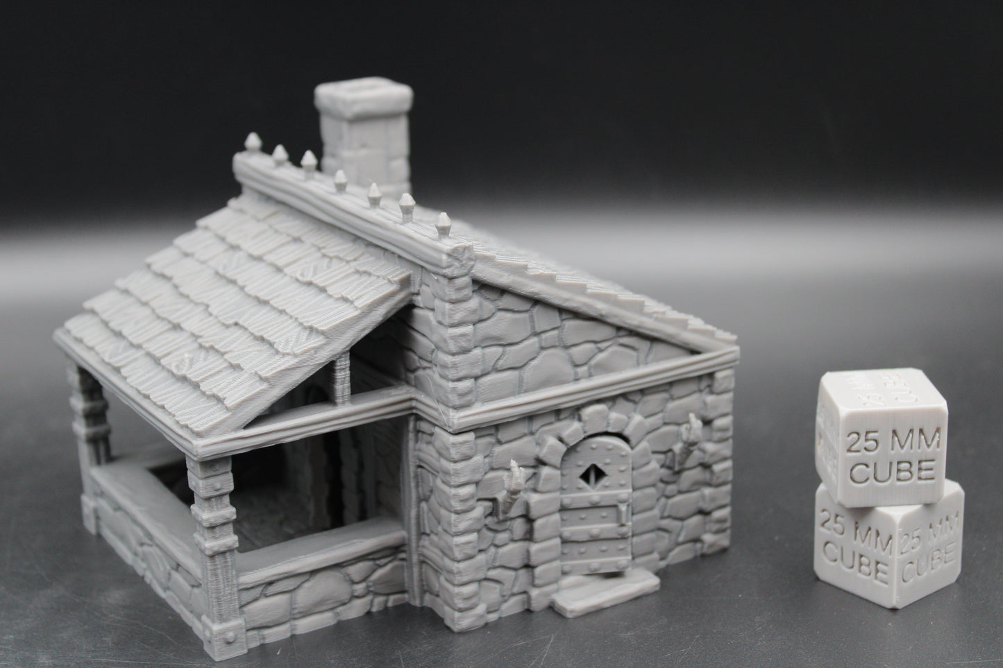 Tabletop Terrain Seaside Merchant Trader Shop Wood Roof Dnd Rpg Wargame Skirmish 28-32mm