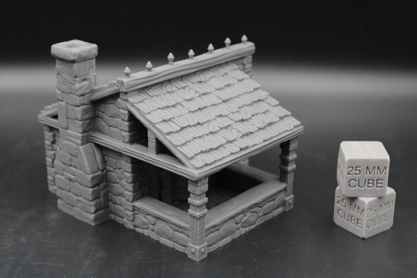 Tabletop Terrain Seaside Merchant Trader Shop Wood Roof Dnd Rpg Wargame Skirmish 28-32mm