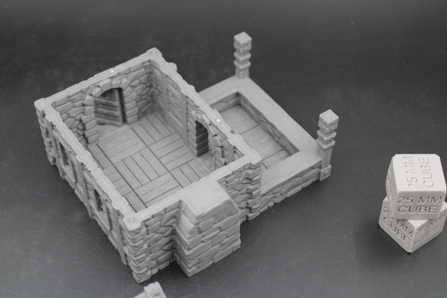 Tabletop Terrain Seaside Merchant Trader Shop Wood Roof Dnd Rpg Wargame Skirmish 28-32mm
