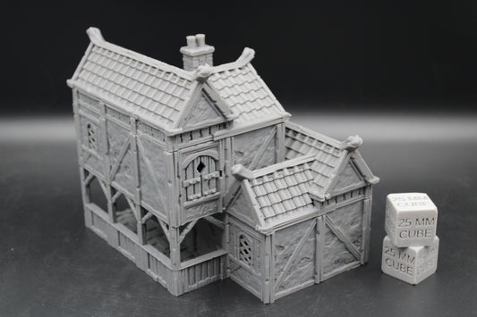 Tabletop Terrain Plaster Cob House 9of19 Town City Dnd RPG wargame skirmish 28-32mm