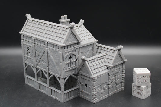 Tabletop Terrain Stone House 9of19 Town City Dnd RPG wargame skirmish 28-32mm